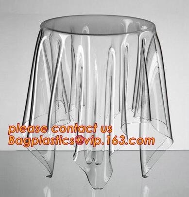 Dient de Multi de Grootteaanpassing van ECO 0.2TapeMm Gemaakt tot Zacht Glas de Transparante Waterdichte Oilproof-Tafelkleden van pvc Dekking TPU EVA in