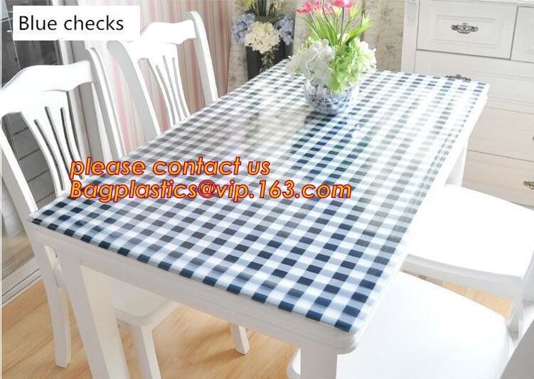 zegel gouden tafelkleed, Waterdichte Oilproof, r, de lijstdekking van huwelijks pvclace pvc, van de doek de duidelijke pvc van de reclamelijst lijst c