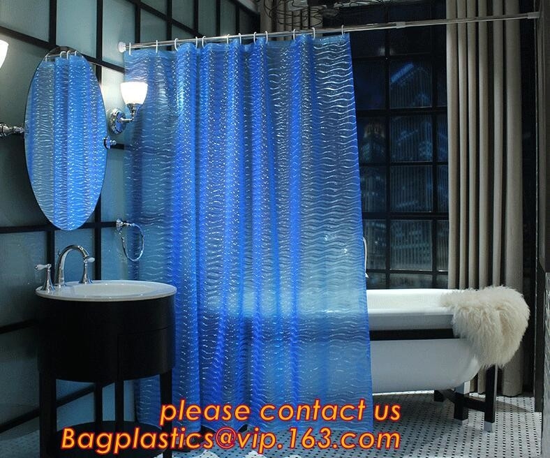 Het Gordijn van de de Drukdouche van de douanepolyester, de waterdichte vuurvaste gordijnen van de de badkamersdouche van haakjonge geitjes, PEVA-Douchegordijn F
