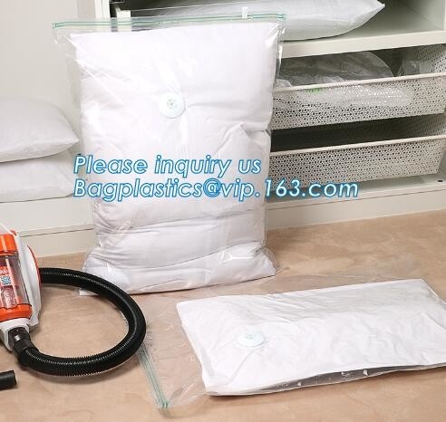 De vacuüm Ruimtespaarder, Samengeperste Opslagzak, ruimteopslag vacuümzak, vac pakt de zakken van de opslagverbinding, bagplastics, bagease p in