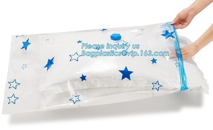 de opslagzak van de kledings vacuümverbinding, Vacuümopslagzak voor beddegoed en kleren, de organisatie van de huisopslag, bagplastics, pa