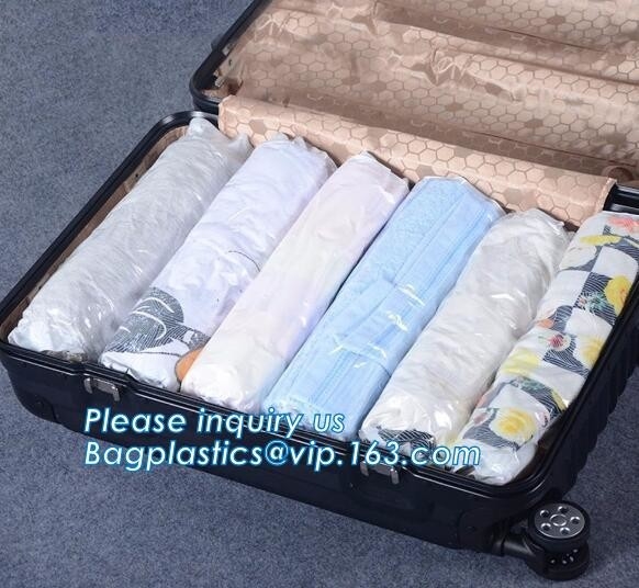 de vacuümzakken van de dekbedverpakking, de vlakke vacuümzakken van de verbindings ruimtespaarder, zak van de compressie de caky vacuümreis, bagplastics, bagease