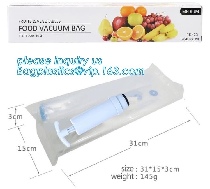 Grote 11“ x 50 van de het Voedselspaarder van de ' Commerciële Rang de Vacuümverzegelaar Zakken van het de Opslagbroodje, Vacuümzak verpakkende snack/plastic voedselgra
