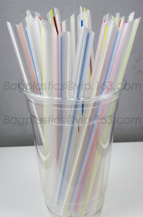 compost plastic het drinken stro voor drankbevordering, sapdrank sraw, voedselrang biologisch afbreekbaar plastic het drinken stro