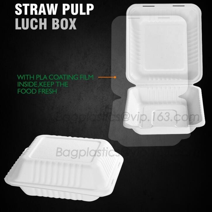 de containers van de lunchdoos voor restaurant, PLA-Lunchdoos met Deksel voor Jonge geitjes, de Materiële Gezonde Plastic Lunch Bento Box van PLA