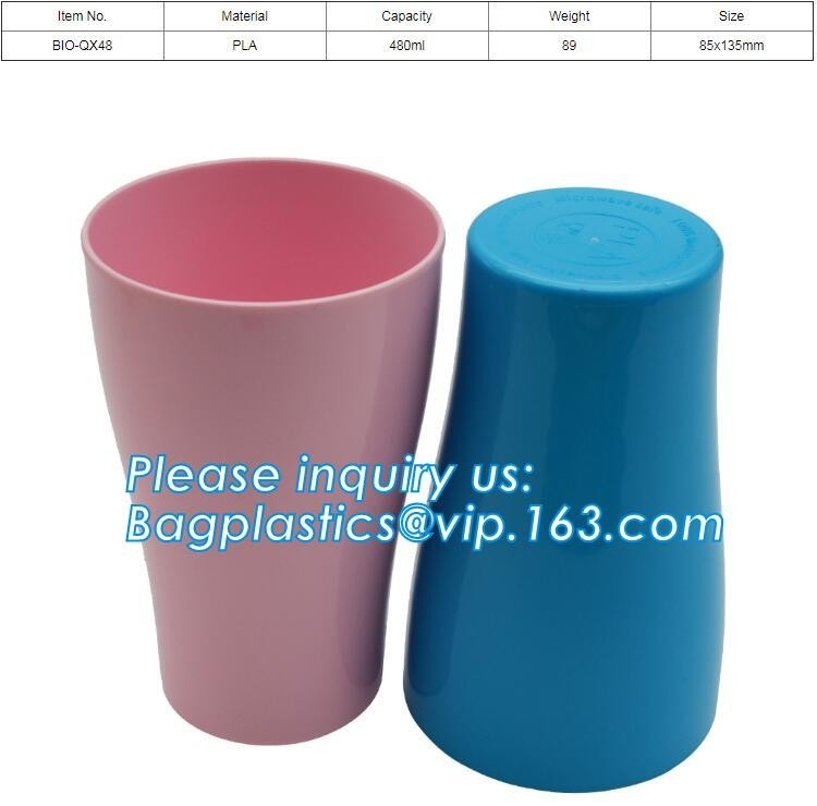 Composteerbare kop, de Biologisch afbreekbare Beschikbare kop van PLA, 6 7 8 9 10 12 16 20 beschikbare plastic pp ps het huisdierenpla kop van oz met koepel