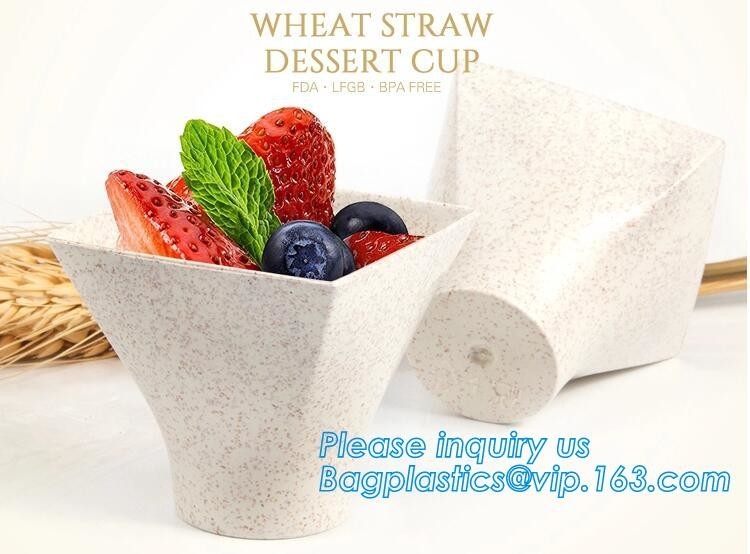 De Composteerbare PLA milieuvriendelijke biologisch afbreekbare plastic koppen van het tarwestro, 2,5 oz 4oz 6.5oz 8oz 12 oz van 16oz 20oz 22oz 32oz de Suiker