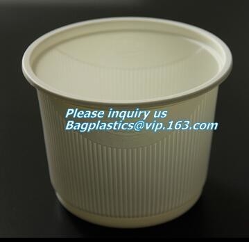 deksel van de het voedselrang van 8oz 10oz 12oz 16oz het volledig composteerbare CPLA geschikt voor document koffiekop, Composteerbaar 90mm CPLA geel kopdeksel F