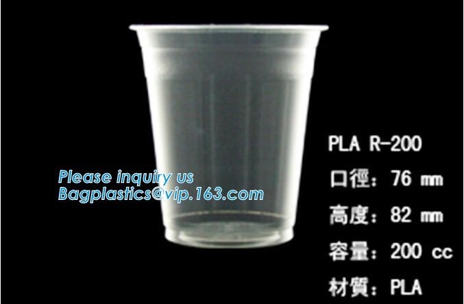 Biologisch afbreekbare Beschikbare Maïszetmeelcpla Kop, 90mm CPLA het hete deksel van de drankkop voor de kop van 10oz 12oz 16oz 20oz, bagplastics, packa