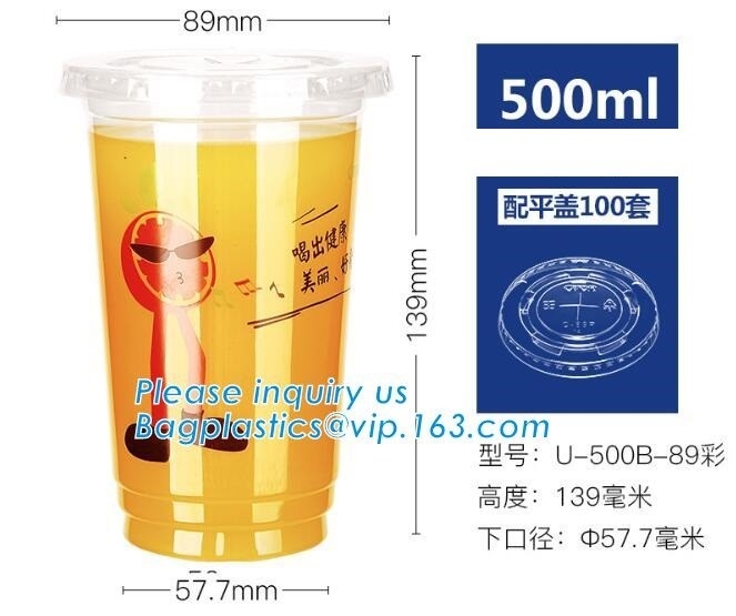 100 biologisch afbreekbaar en composteerbaar PLA kopdeksel voor koffiekop, Heet de Drankdocument van Douanelogo printed disposable double wall