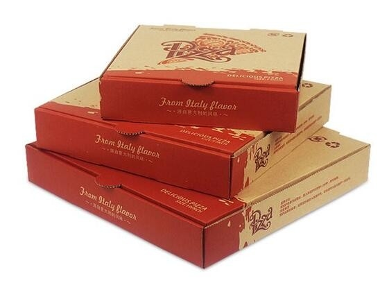Document het vakje van de pizzaplak met klantendruk, het vakje van de pizzaplak, de container van het driehoeksvoedsel, Golfkarton Kringlooppizza