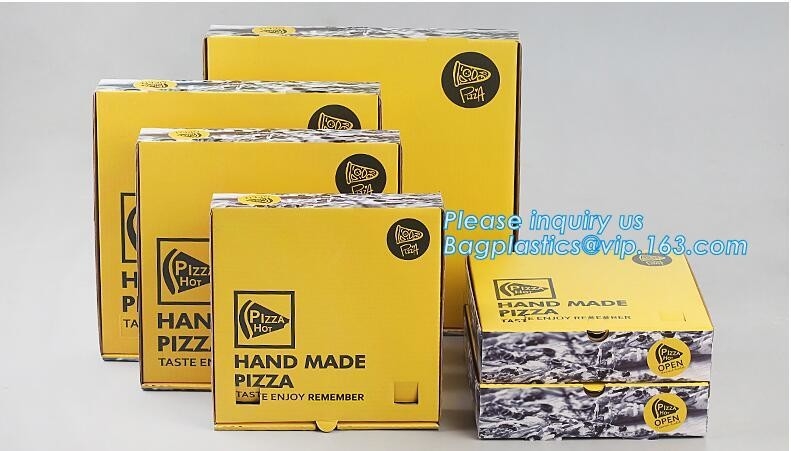 Hoog - kwaliteits snel voedsel doos van de verpakkings de dozen gepersonaliseerde pizza, bulk rechthoekige pizzadozen, het Karton Pi van Kraftpapier van de Voedselrang