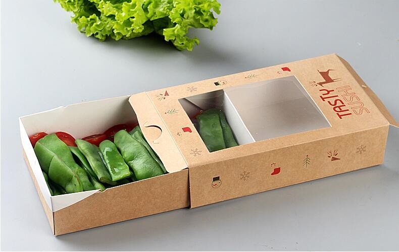 In het groot beschikbaar meeneemvoedsel verpakkingskraftpapier document lunchvakje, kringloopdouane gedrukte beschikbare snelle kraftpapier-lunchpa
