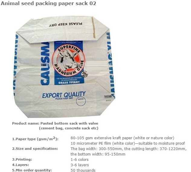 Het document van kraftpapier van de cementverpakking klepzak die met pp geweven stof, de Vierkante zakken/de zakken van de Bodem papier-Plastic samenstelling wordt gelamineerd