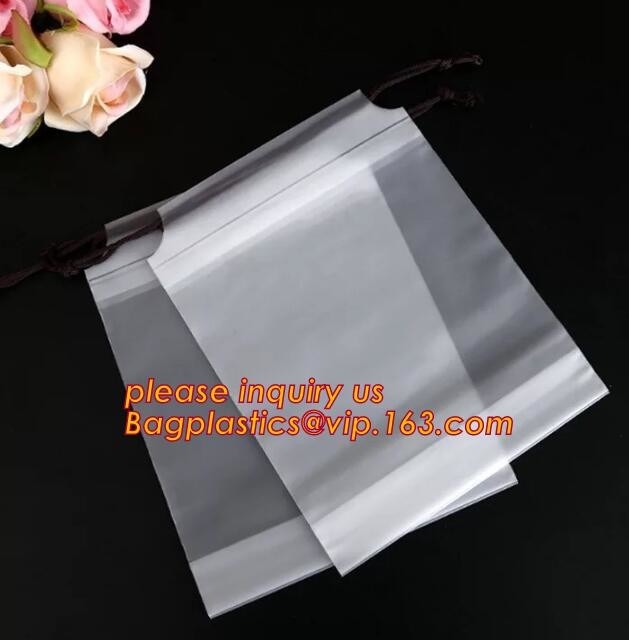 De biologisch afbreekbare van de de Wasserijzak van de Chemisch reinigenwinkel Beschikbare Plastic Zakken van Drawstring Poly, Poly Plastic Drawstring-Hotel Laundr