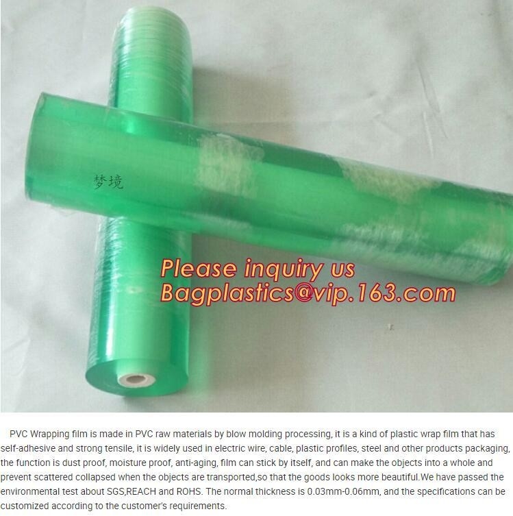 Verpakkend de filmpvc zich van pvc klampt van de de film duidelijk verpakkend plastic Rek van de filmomslag van de Filmpvc van de de rek Verpakkend Film Gegoten pvc Broodje vast