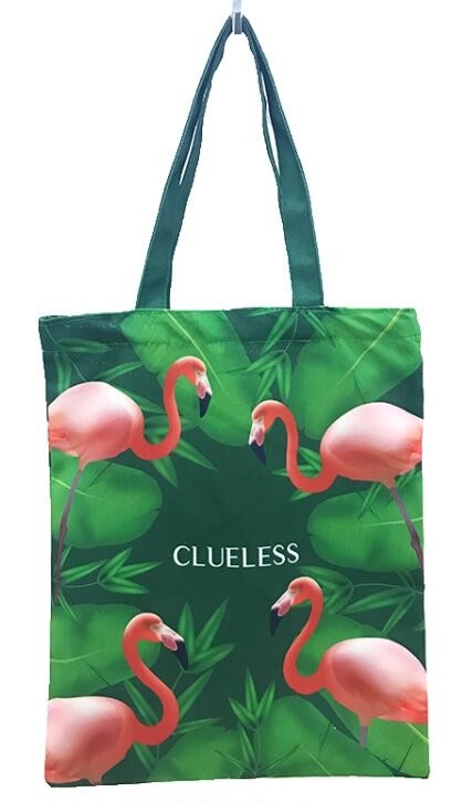De Druk Katoenen van de handvatstijl de Duidelijke zak van Tote Bag School Canvas, het natuurlijke gymnastiek van de katoenen handvat van het het stofkledingstuk canvastotalisator handmad