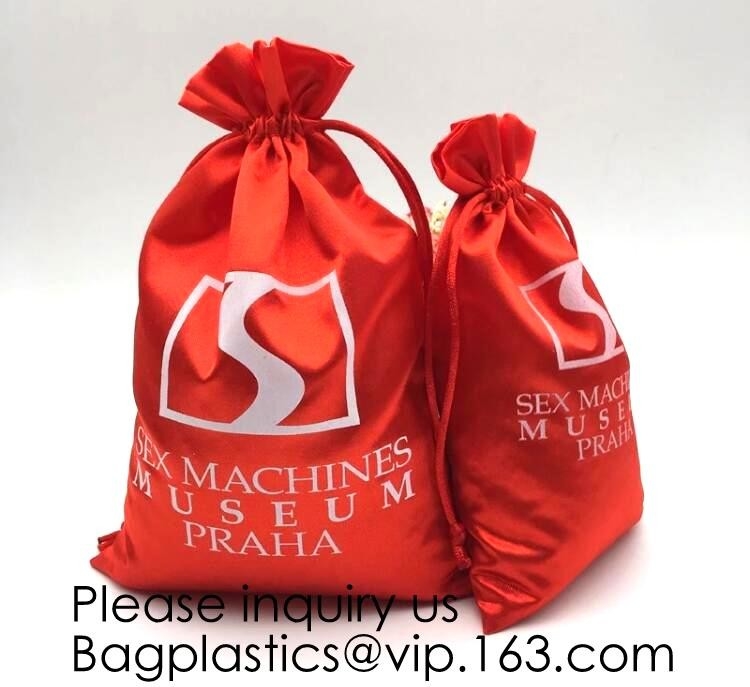 Aangepaste de Sok Verpakkende Zak van de Satijnlingerie, Kleurrijke Satijnzak voor Haar Verpakking, Groene Roze Rose Gold Satin Drawstring