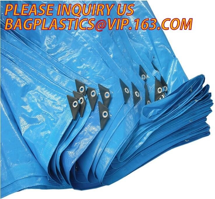 60gsm, 120gsm, 160gsm, 220gsm, de Gelamineerde Hoogte van 260gsm LDPE - HDPE van het dichtheidspolyethyleen PE Geteerd zeildoek, 1000d-terpal met een laag bedekt pvc