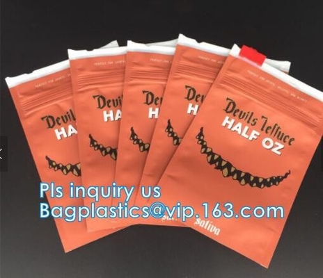 herbal flat metalized small foil pouches with zip lock, herbal incense pouch, herbal potpourri pouch