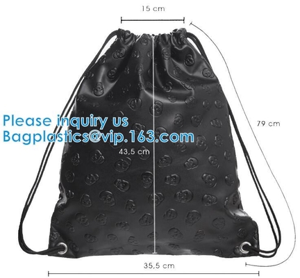 Drawstring Leather Pu Backpack PU Hologram Drawstring Bag,cosmetics, promotion, shopping, supermarkets, gifts, apparel