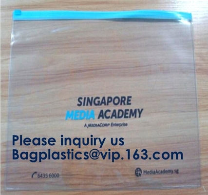 Frosted PVC Slider Zipper Bag Plastic Bag/ Recyclable Waterproof Transparent PVC Towel Bag,Slider Zipper Pvc Pouch Ziplo