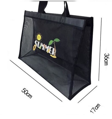 Grocery Mesh Tote, Summer Beach Bag Beach Bags Shopping Bags Toys Storage Bags Grocery Bags Picnics Bags Gym Bags